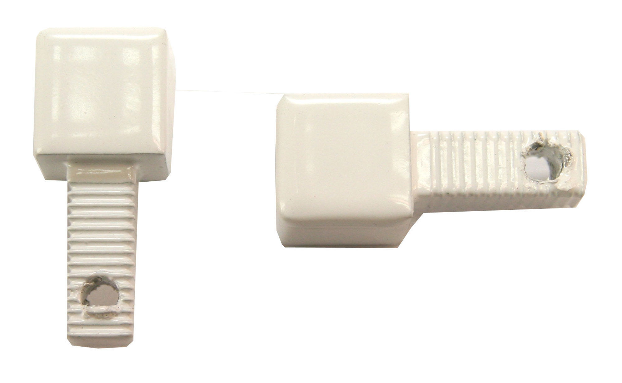 Bilde av Squarejolly hjørne 10mm hvit lakkert alu. pk a 2 stk