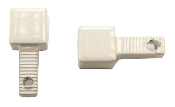 Bilde av Squarejolly hjørne 10mm hvit lakkert alu. pk a 2 stk