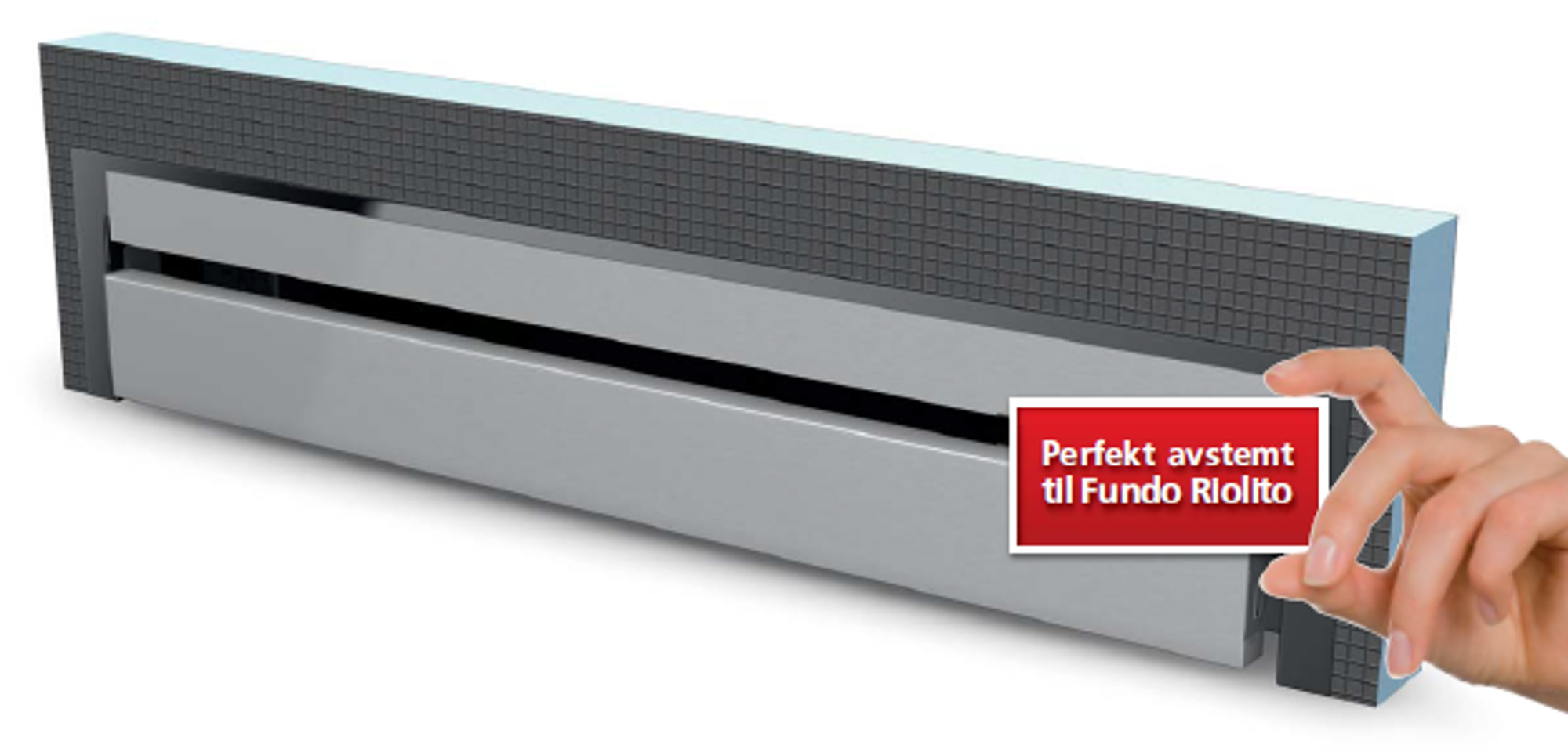 Bilde av Wedi Fundo veggsluk discreto 900x180x76mm