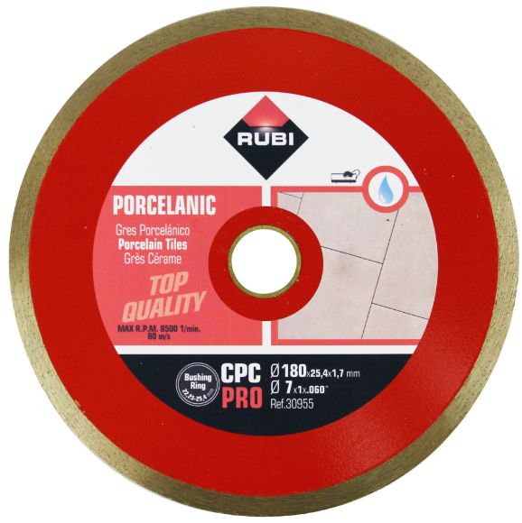 Bilde av Rubi Diamantblad CPC Pro 180x25,4mm helbane