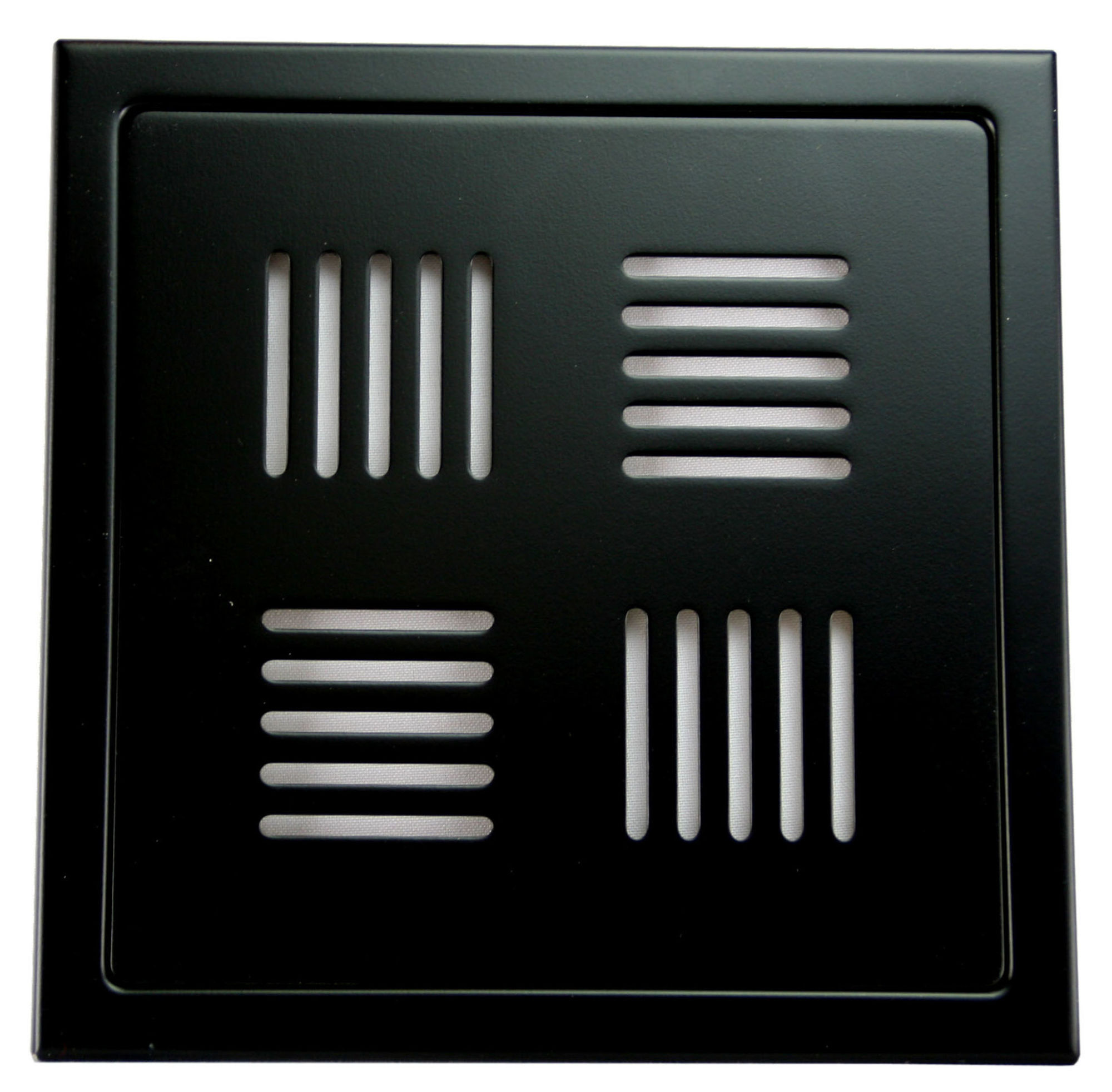 Bilde av NT slukrist design symmetri 20x20 svart matt