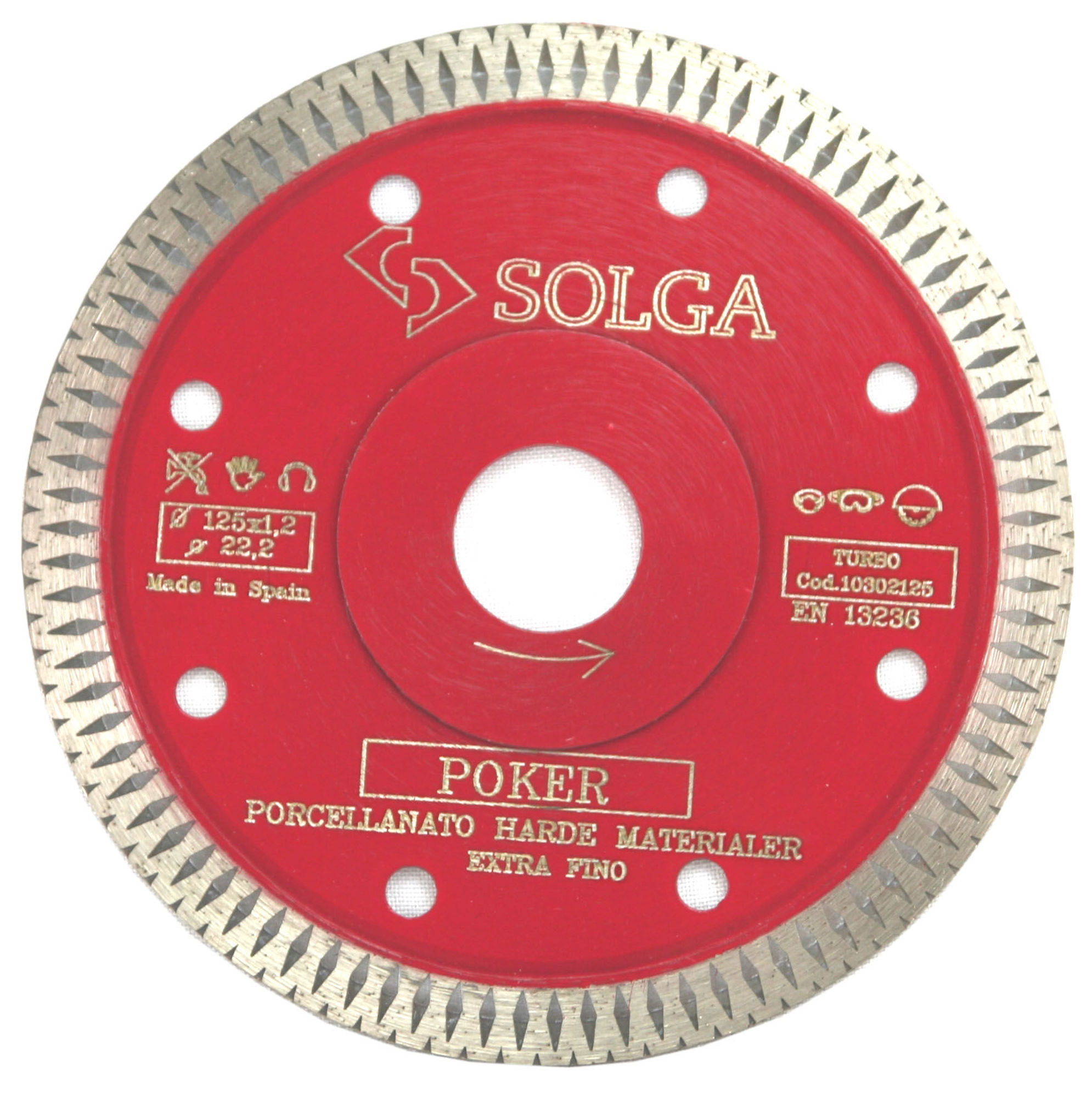 Bilde av Solga diam.blad 125x22,2 Poker ekstra fine