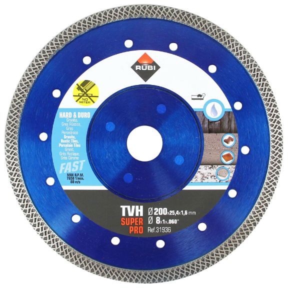 Bilde av Rubi Diamantblad TVH Superpro 200x25,4mm turbo