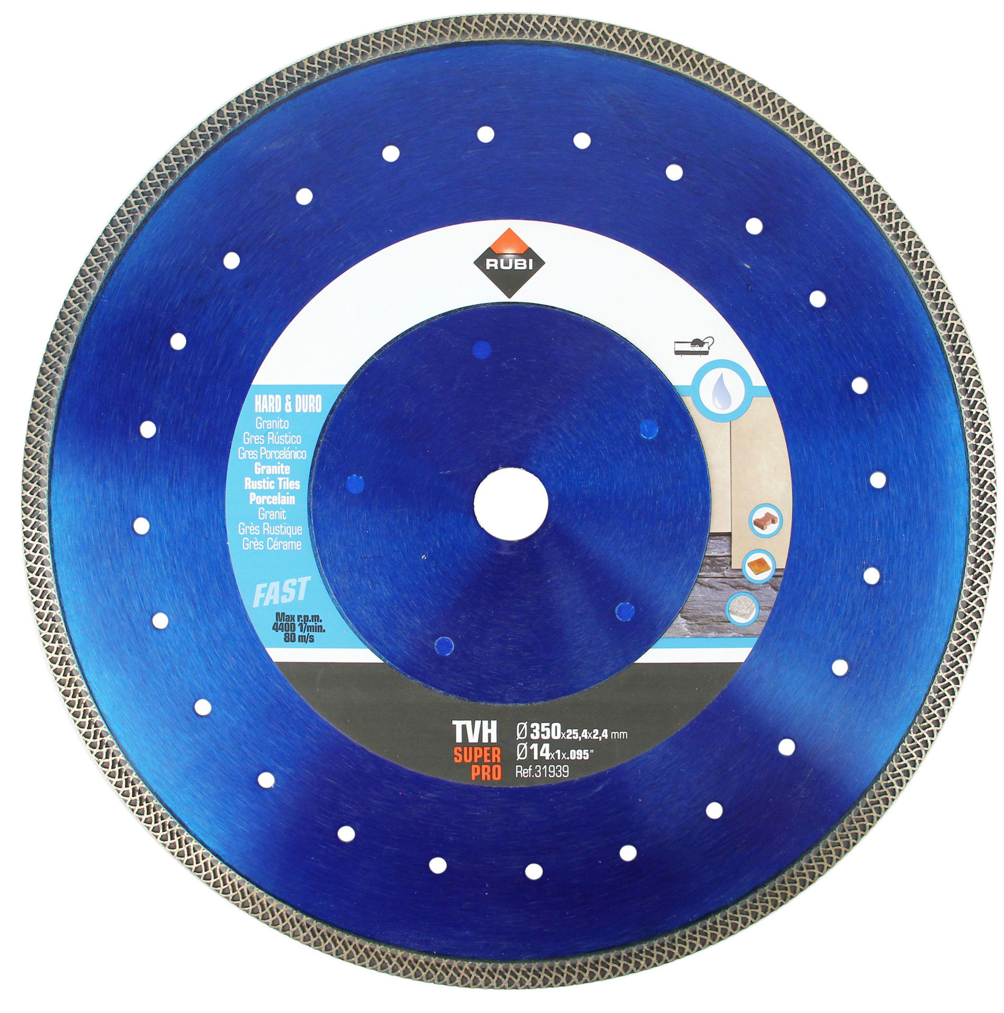 Bilde av Rubi Diamantblad TVH Superpro 350x25,4mm turbo