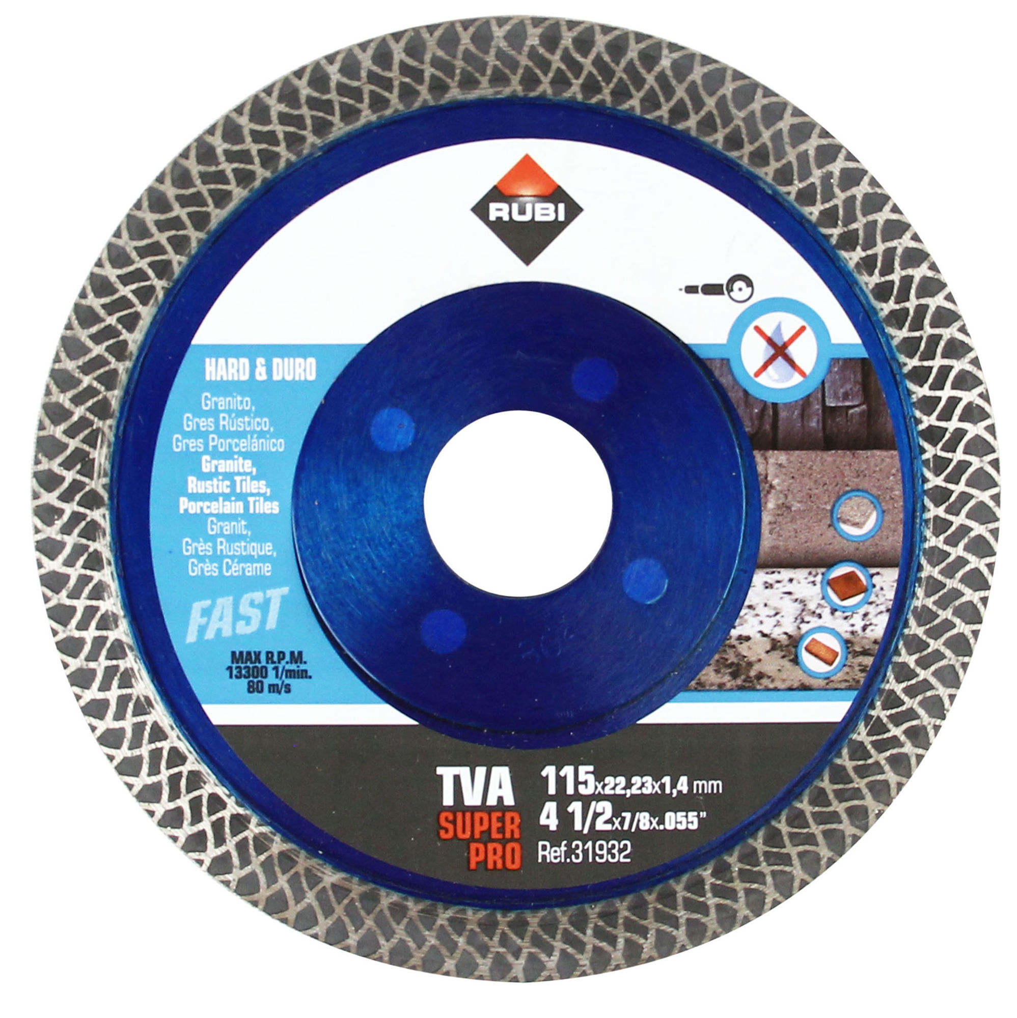 Bilde av Rubi Diamantblad TVA Superpro 115x22,2mm turbo