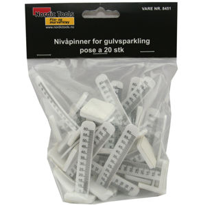 Bilde av NT nivåpinner 60mm 20 stk