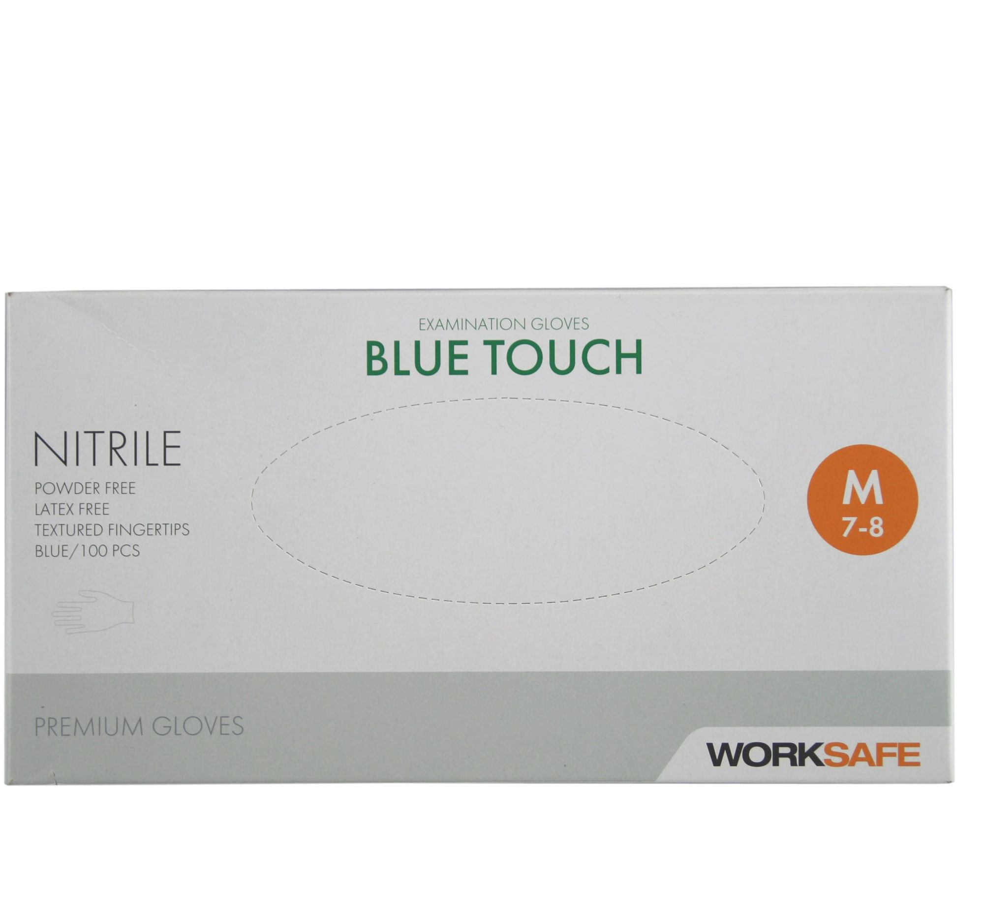 Bilde av Worksafe engangshanske blue touch nitril 100 pakk M