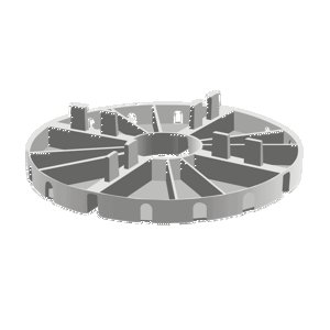 Bilde av Pidestall 13mm, 3mm fugebredde. Uptec familien