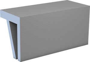 Bilde av Wedi Sanoasa benk 1 rett 1200mm