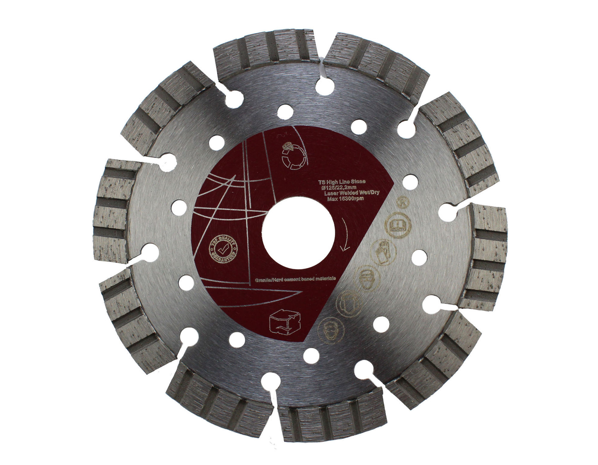 Bilde av NT diamantblad PT 125x22,2mm segm. for stein