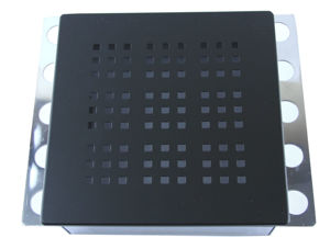 Bilde av NT designluke Kvadrat 20x20 svart matt