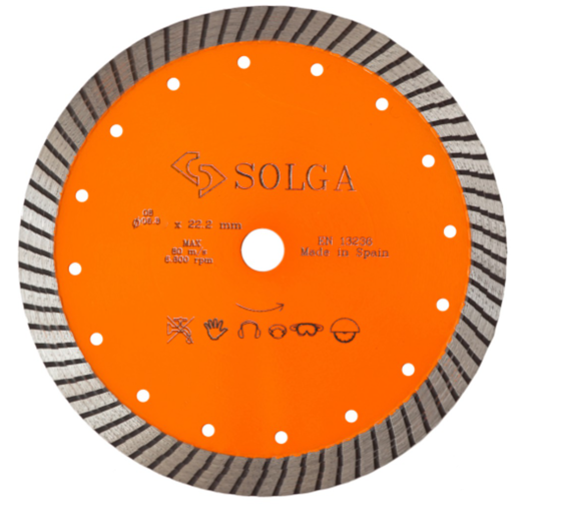Bilde av Solga diam.blad Basic Line 125 x 22,2 turbo tørrkapping