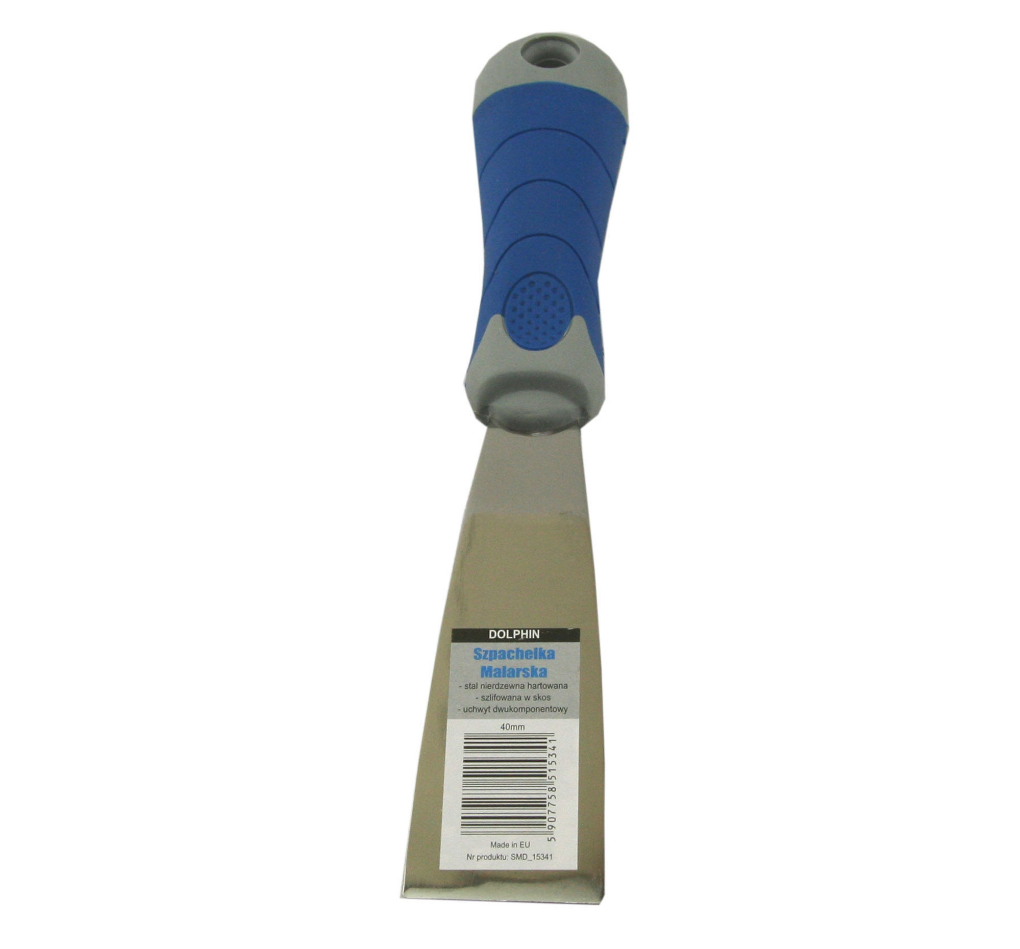 Bilde av Blue Dolphin sparkel rustfritt stål 40mm softgrip