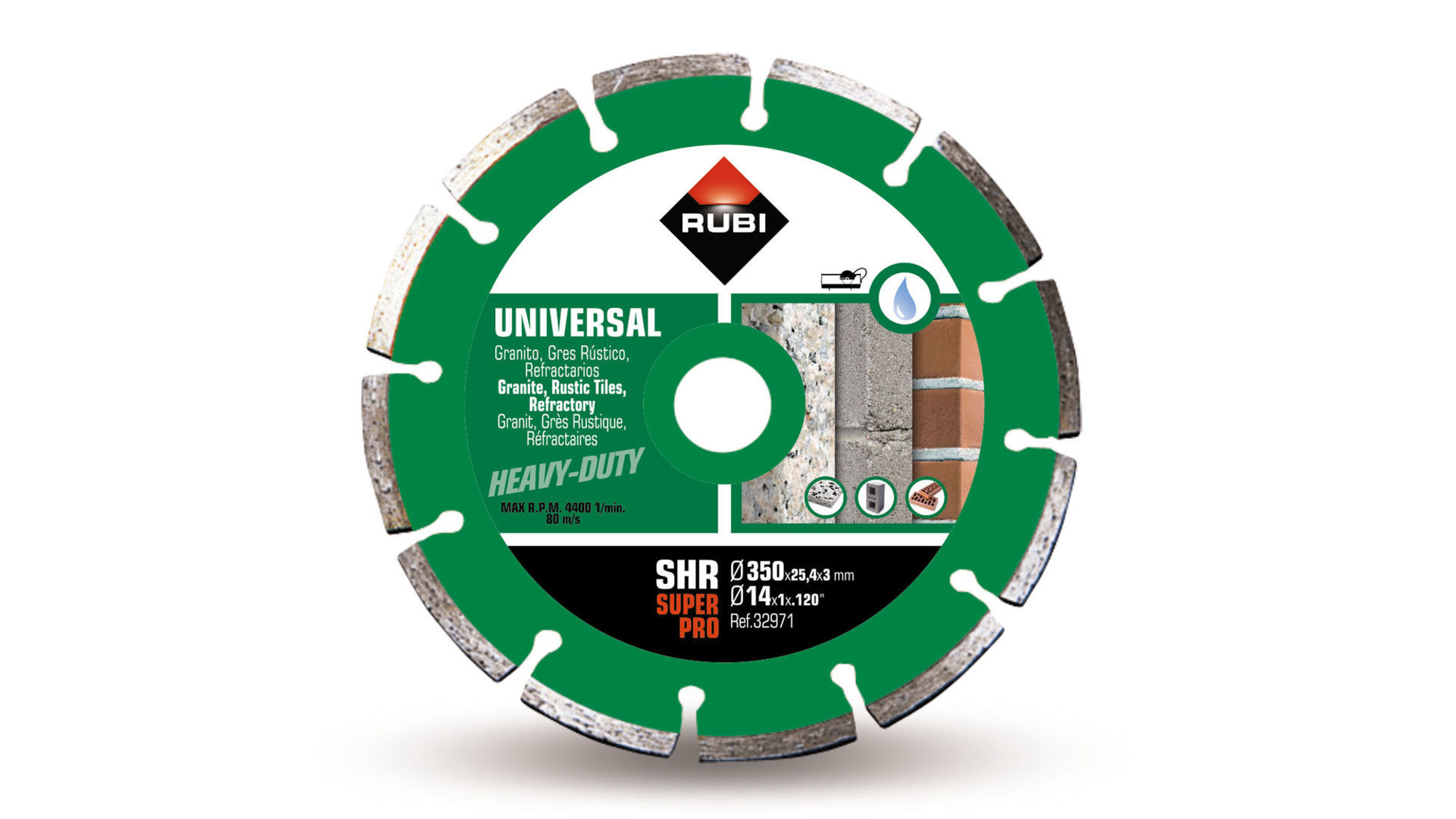 Bilde av Rubi diamantblad SHR superpro 350x25,4mm våt