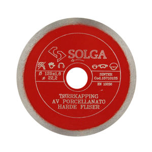 Bilde av Solga diam.blad 125x22,2 helbane tørr harde materialer