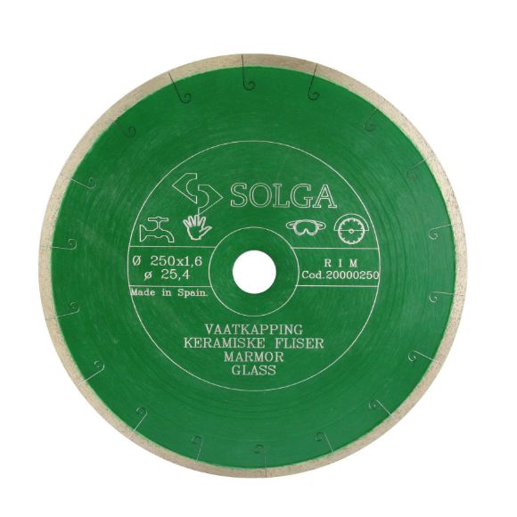 Bilde av Solga diam.blad 250x25,4 helbane våt myke materialer