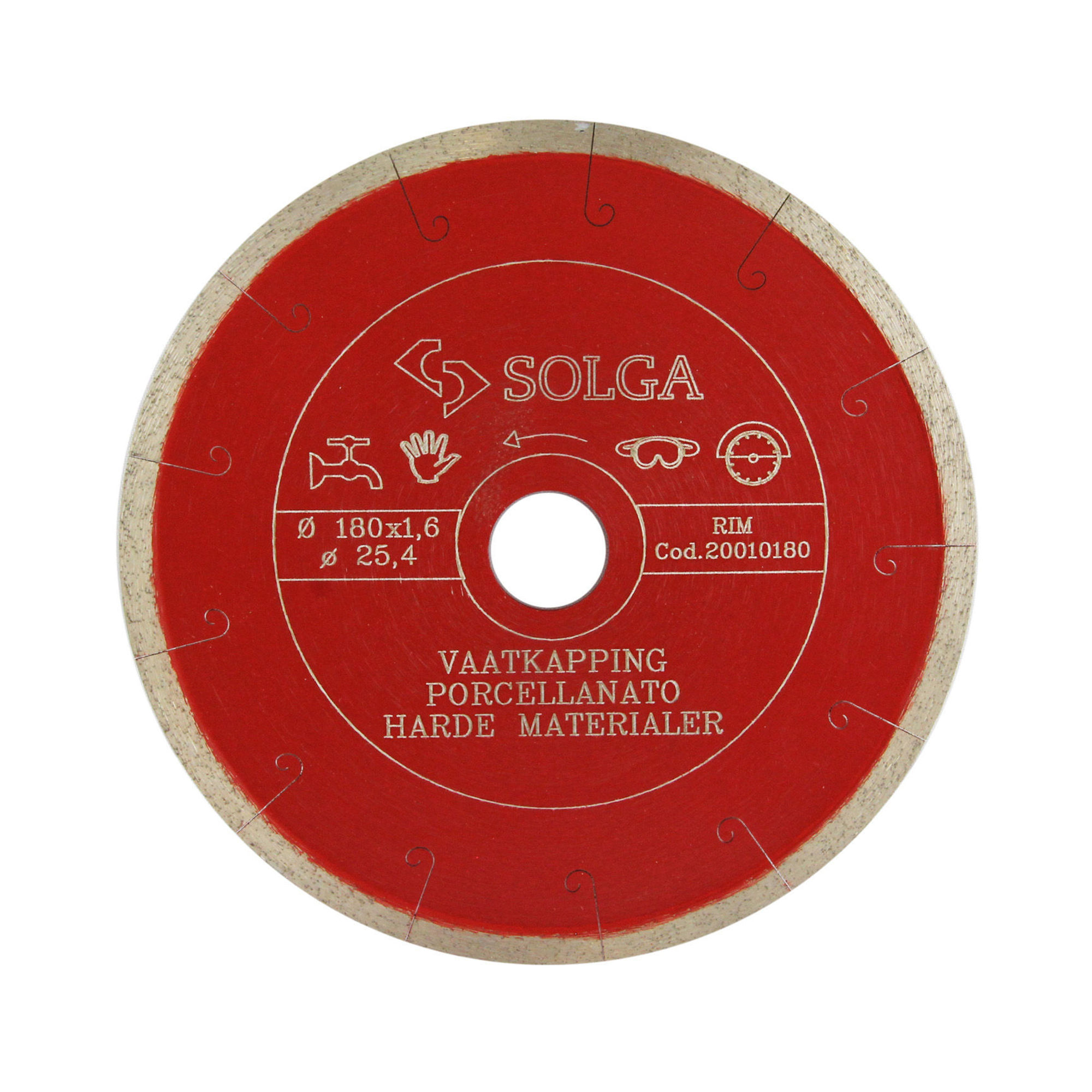 Bilde av Solga diam.blad 180x25,4 helbane våt harde materialer
