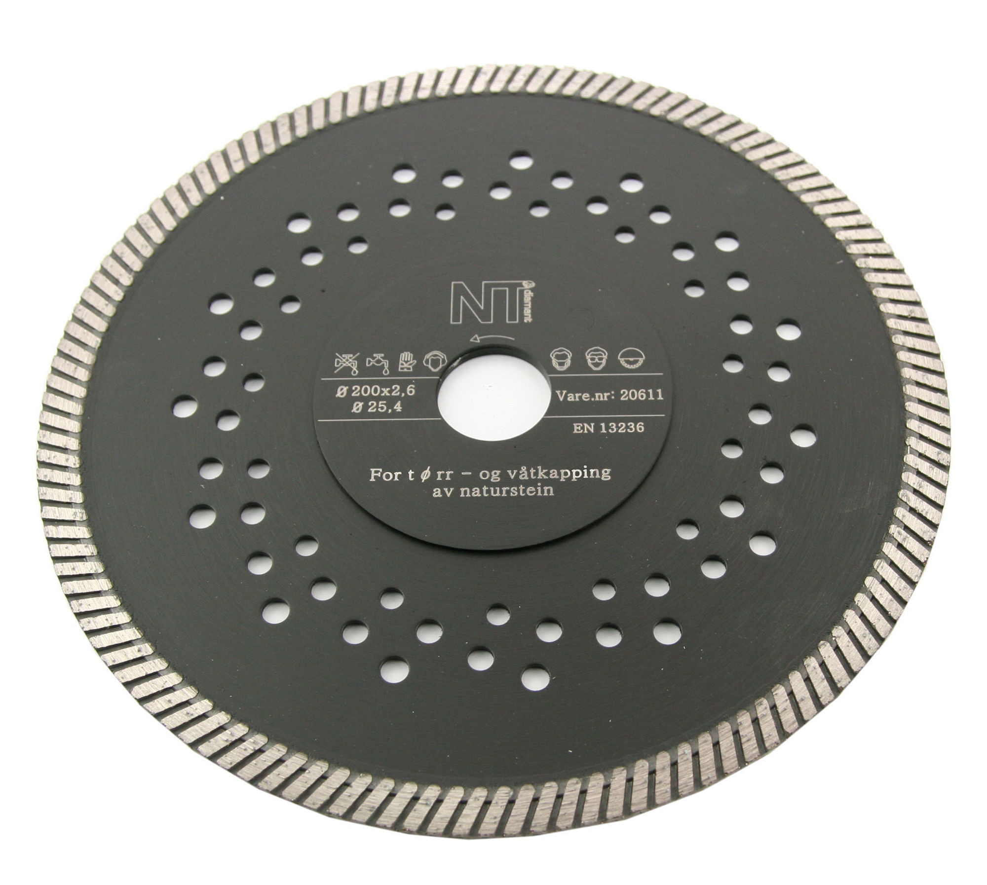 Bilde av NT super turbo diamantblad for naturstein 200x25,4