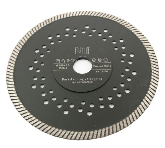 Bilde av NT super turbo diamantblad for naturstein 200x25,4