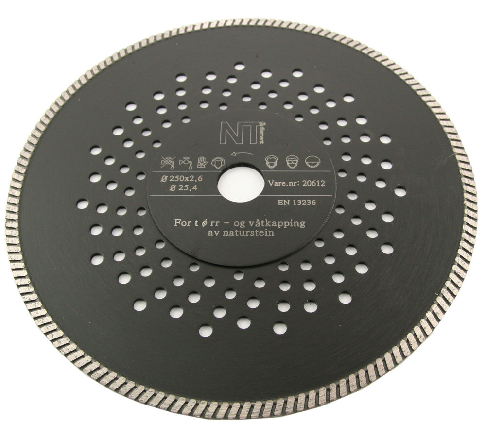 Bilde av NT super turbo diamantblad for naturstein 250x25,4