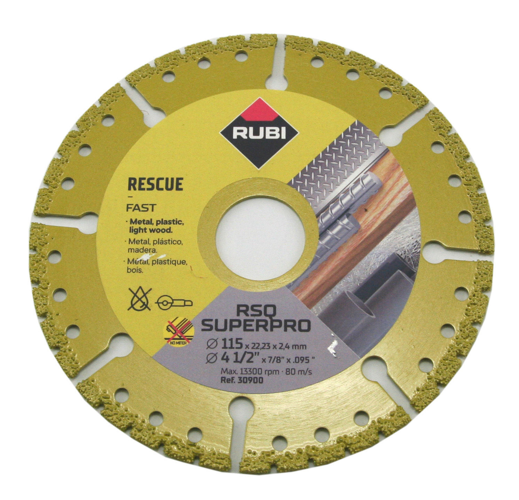 Bilde av Rubi diamantblad RSQ Superpro 115 x 22,2mm tørr