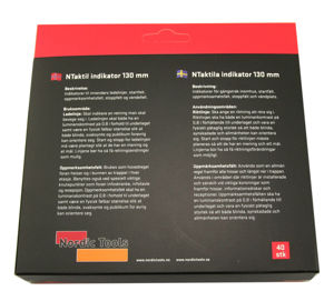 Bilde av NTaktil indikator svart 13cm eske a 40 stk