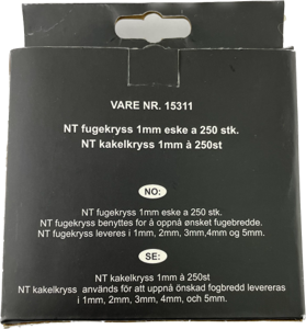 Bilde av NT fugekryss 1mm eske a  250 stk
