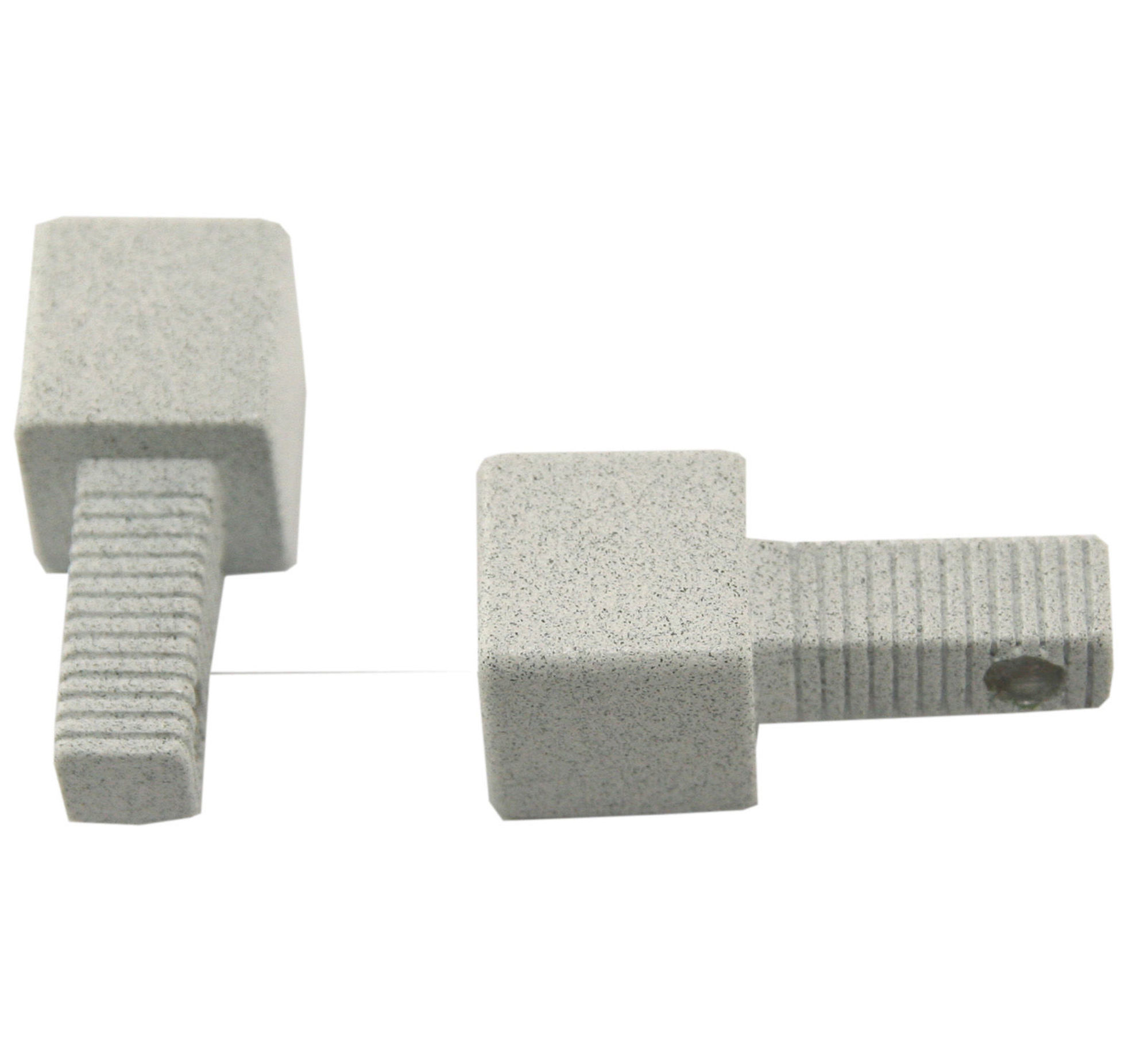 Bilde av Hjørne Squarejolly 8mm rustikk hvit matt alu 2pk