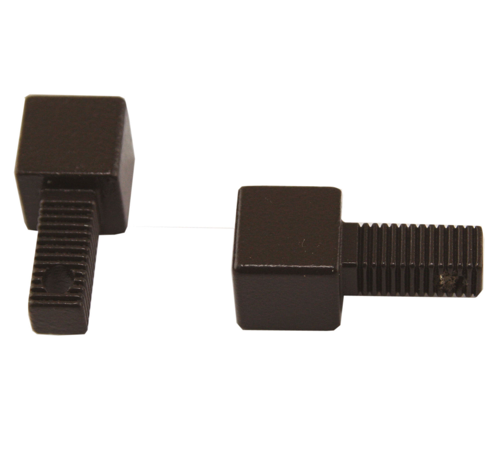 Bilde av Hjørne Squarejolly 10mm mørk brun matt alu 2pk