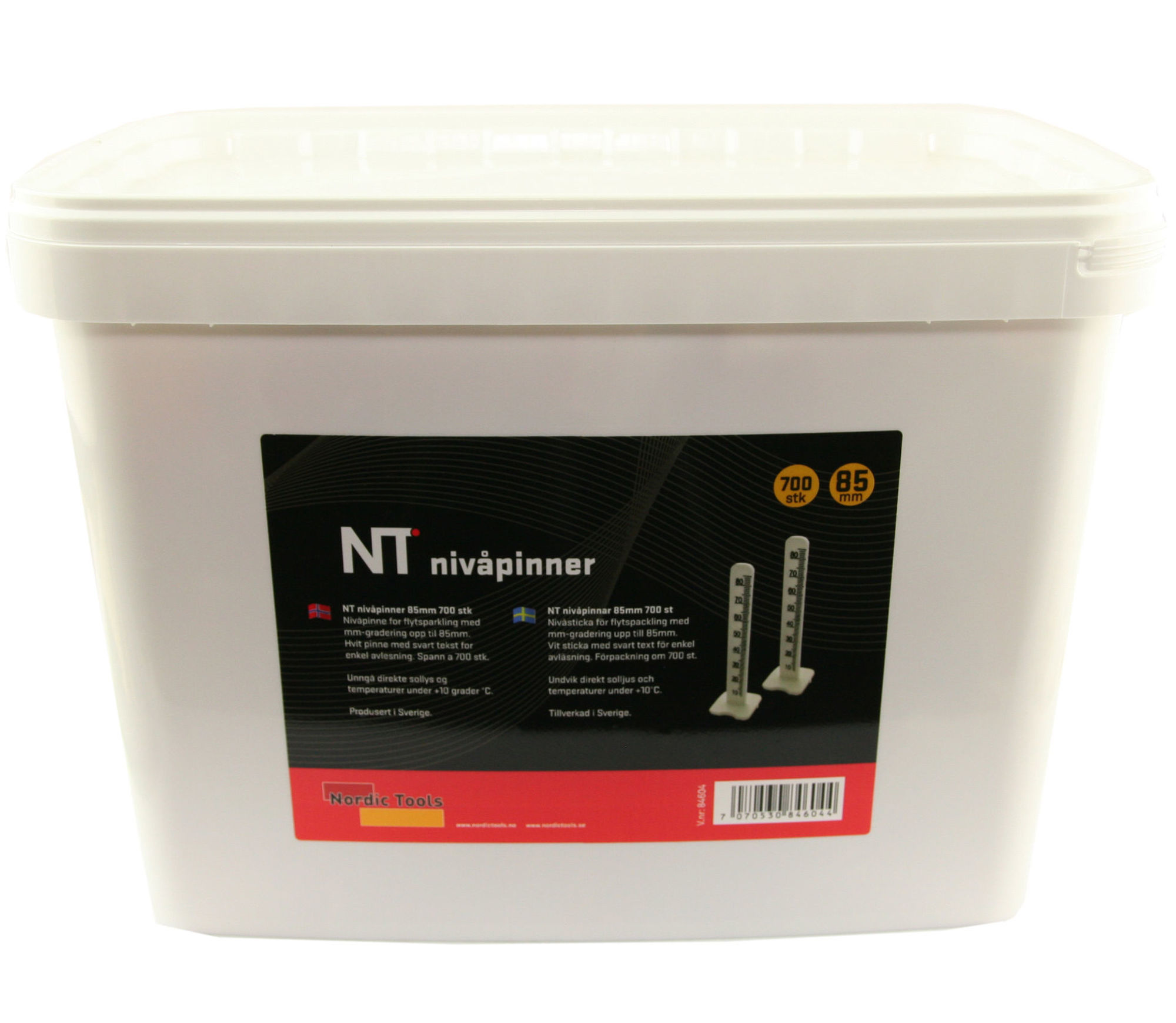 Bilde av NT nivåpinner 85mm 700 stk