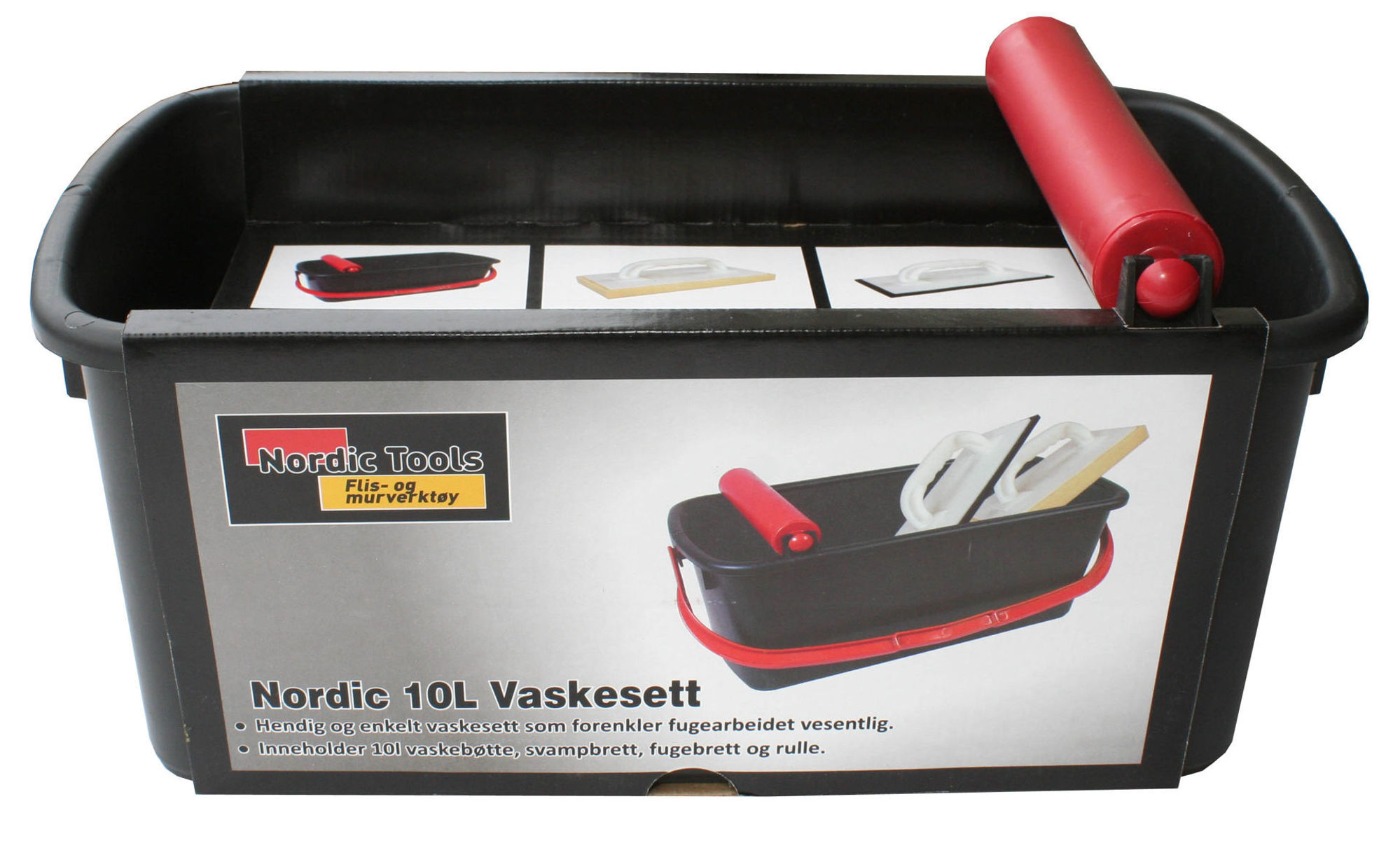 Bilde av NT vaske/fugesett 10l m/svamp og fugebrett