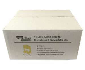 Bilde av NT Level klips 1,5mm, eske a 2000 stk.