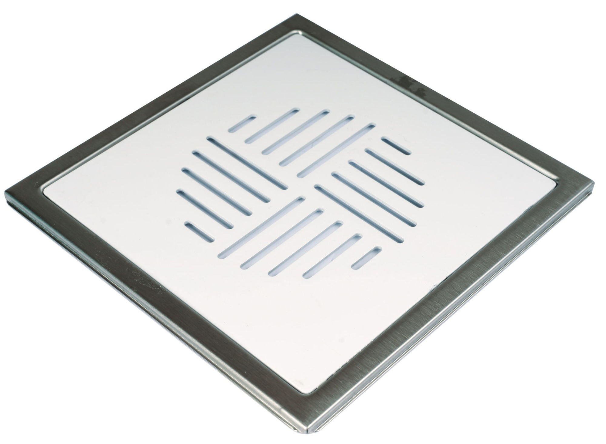 Bilde av SLUKRIST 20X20CM SUPERNOVA HVITLAKKERT Aqualex