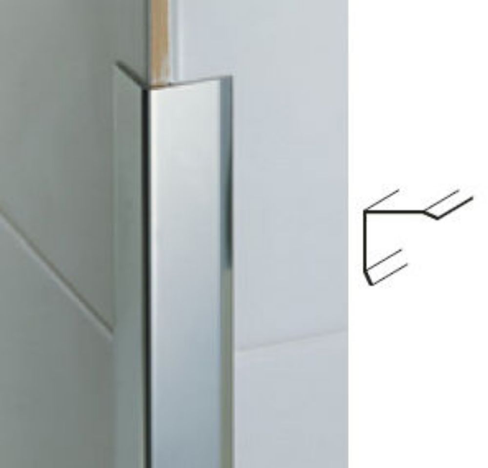 Bilde av HJØRNELIST UTENPÅLIGGENDE 277/SF/ ALUMINIUM SØLV 25MMX25MMX300CM, PROFILPAS