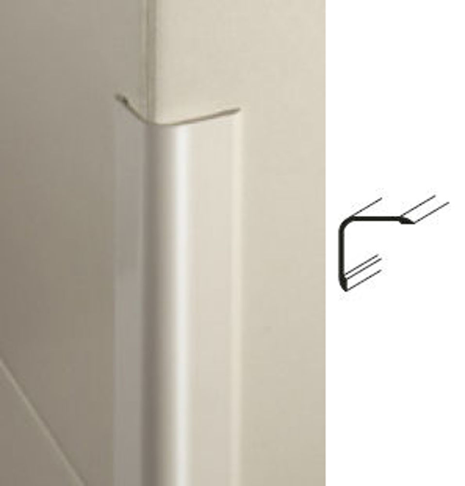 Bilde av HJØRNELIST UTENPÅLIGGENDE 220/A/25 ALUMINIUM SØLV 25MMX25XMMX300CM, PROFILPAS