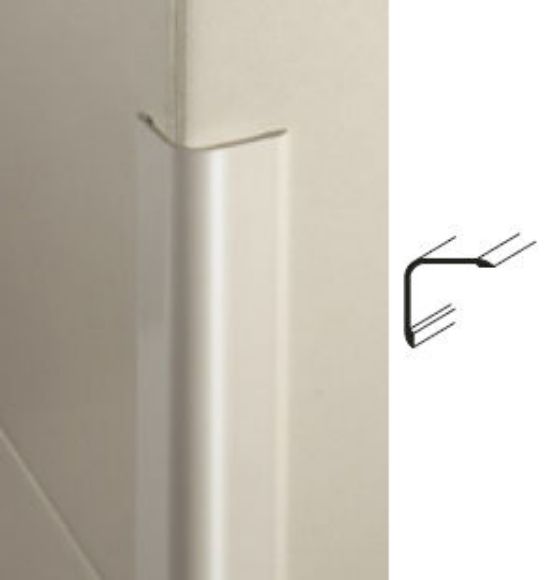 Bilde av HJØRNELIST UTENPÅLIGGENDE 220/A/25 ALUMINIUM SØLV 25MMX25XMMX300CM, PROFILPAS
