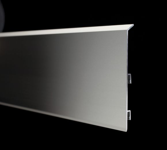 Bilde av SOKKELLIST 95/7SF ALUMINIUM SØLV 70MMX200CM, PROFILPAS