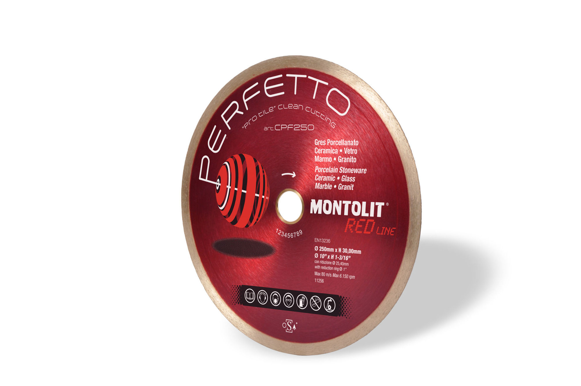 Bilde av Dia.blad 250x30/25,4mm Perfetto, Montolit
