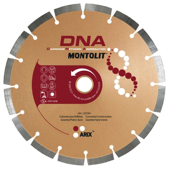 Bilde av DIAMANTBLAD LX/DNA F/GRANIT-S 250X25,4/30MM, MONTOLIT