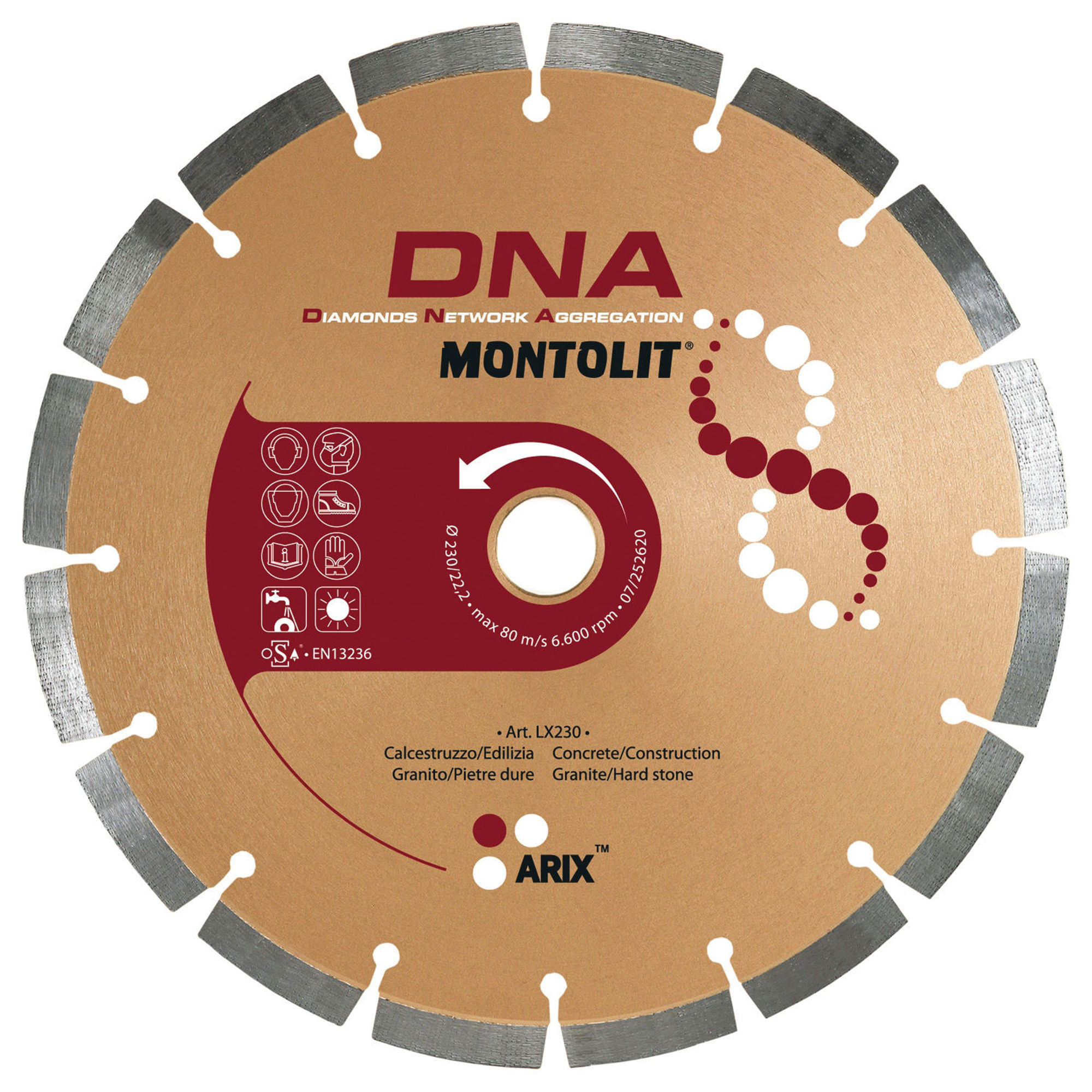 Bilde av DIAMANTBLAD LX/DNA F/GRANIT-S 300X25,4/30MM, MONTOLIT