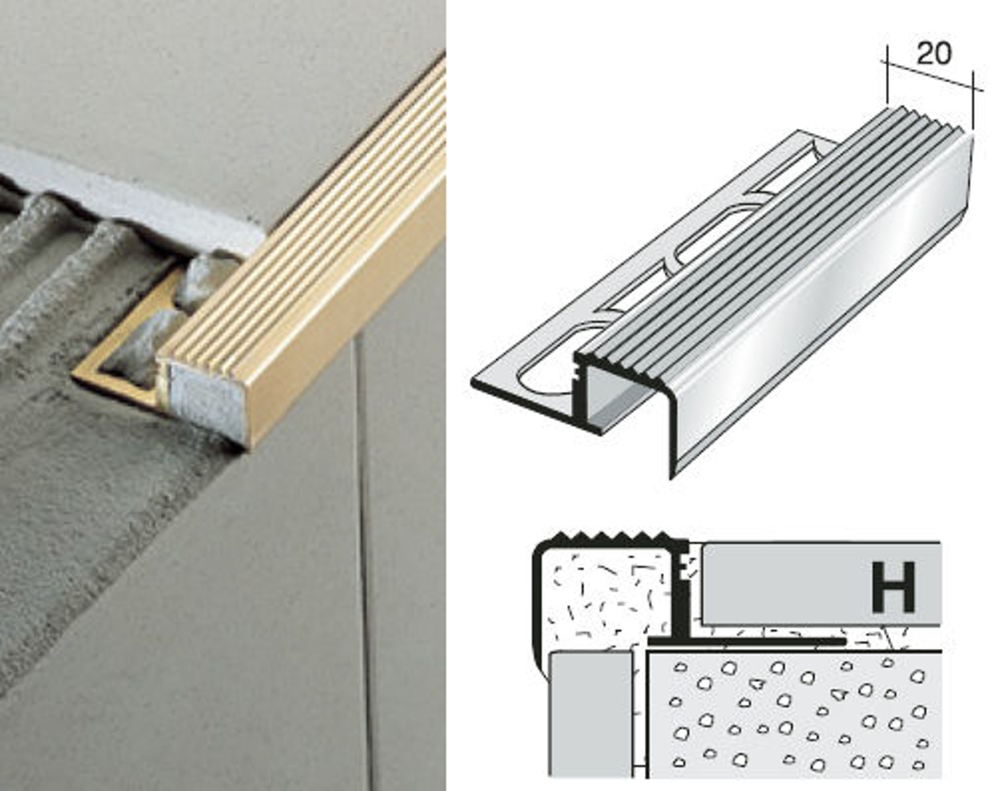 Bilde av TRAPPENESE SM/12 MESSING 12,5X270CM, PROFILPAS