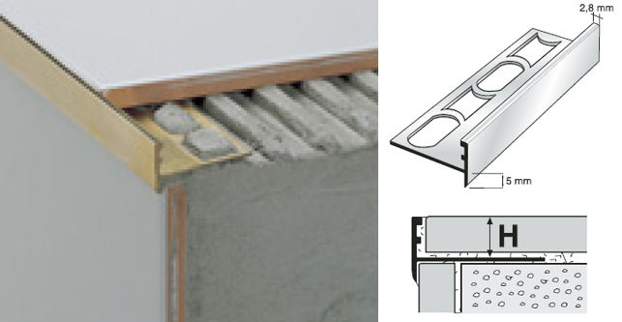 Bilde av TRAPPENESE SN/8 MESSING 8MMX270CM, PROFILPAS