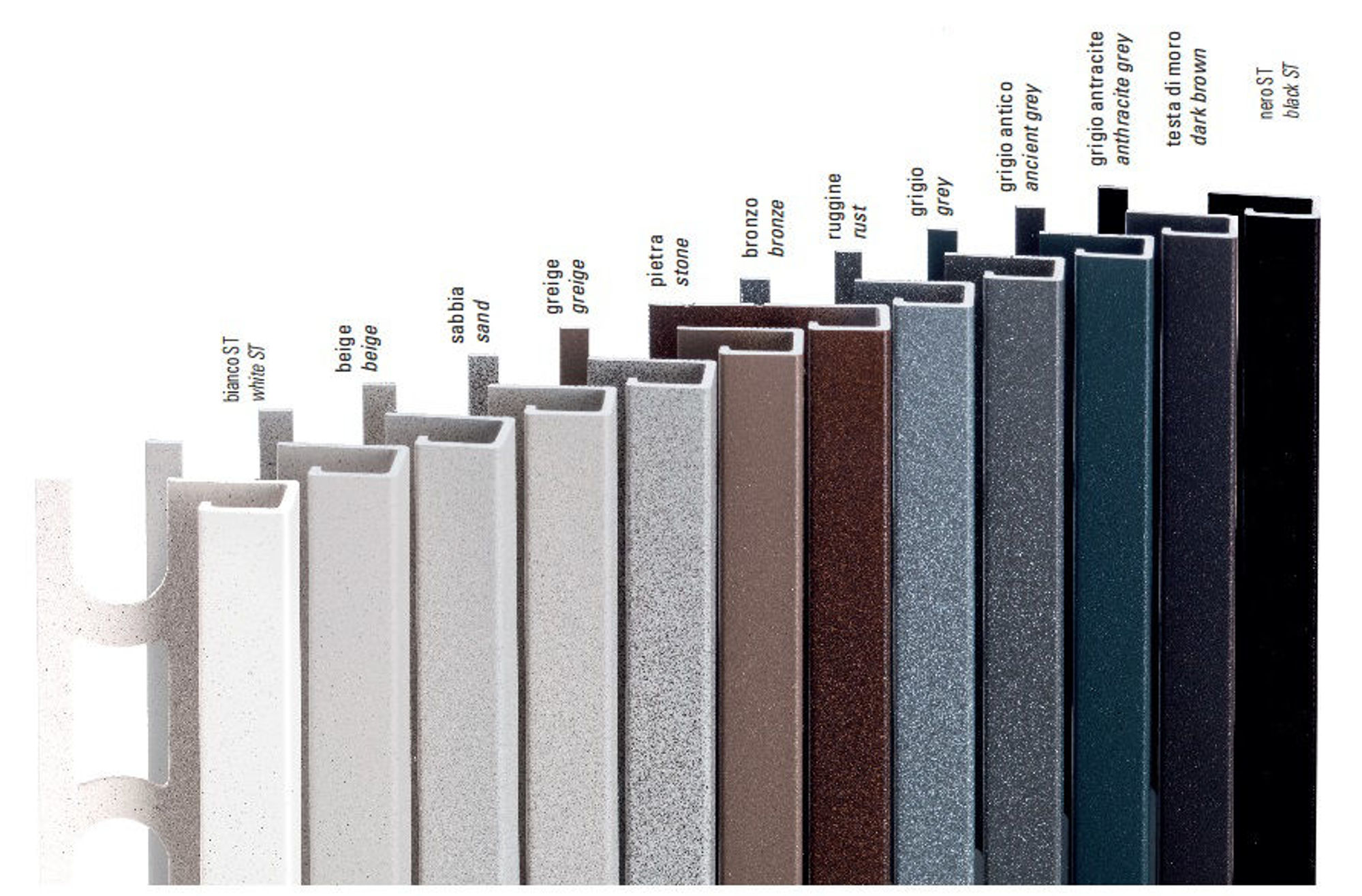 Bilde av HJØRNELIST FIRKANT ZQVN/10 STONE ALUMINIUM ANCIENT GREY 10MMX270CM, PROFILPAS