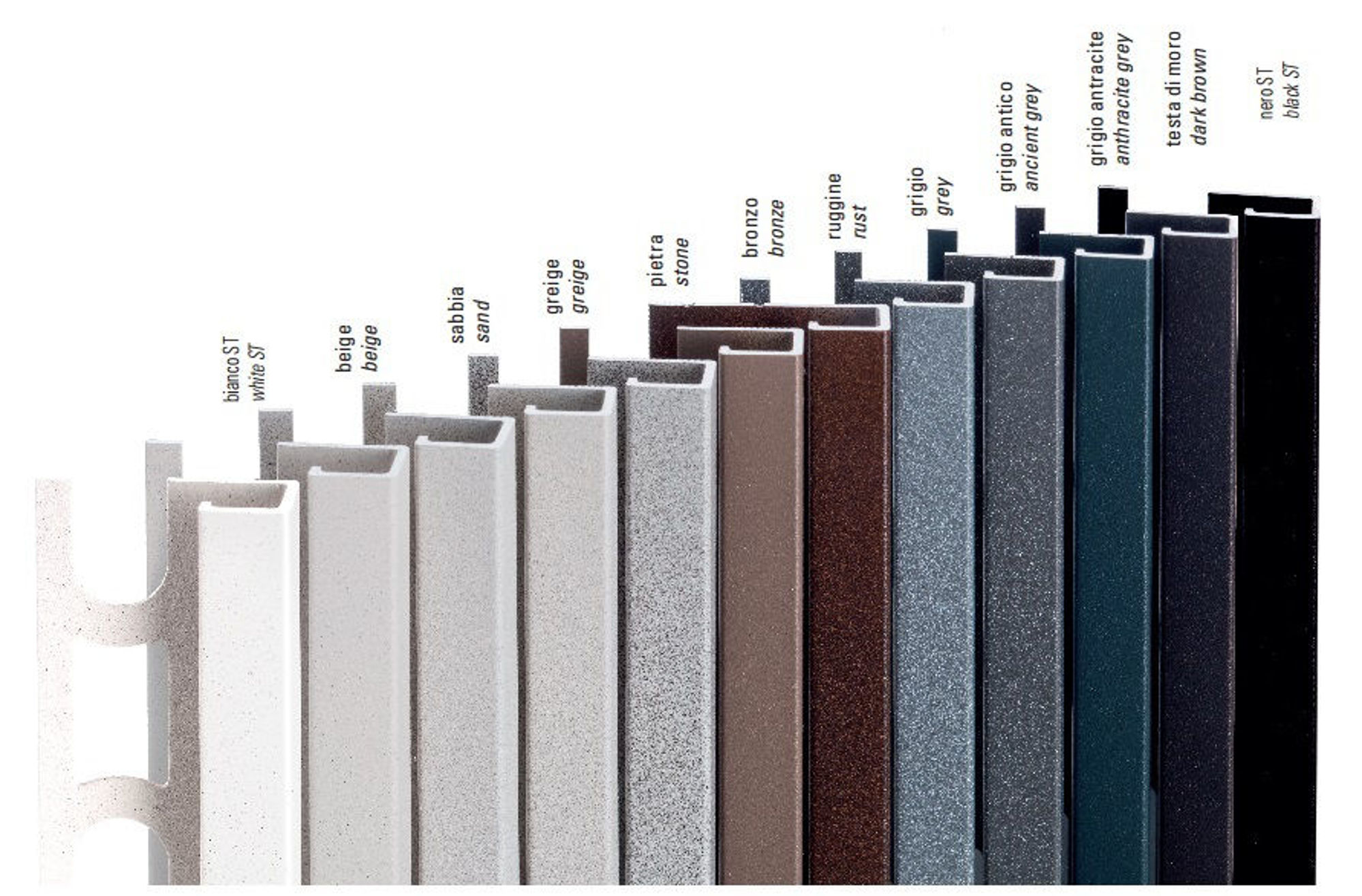 Bilde av HJØRNELIST FIRKANT ZQVN/8 STONE ALUMINIUM ANCIENT GREY 8MMX270CM, PROFILPAS