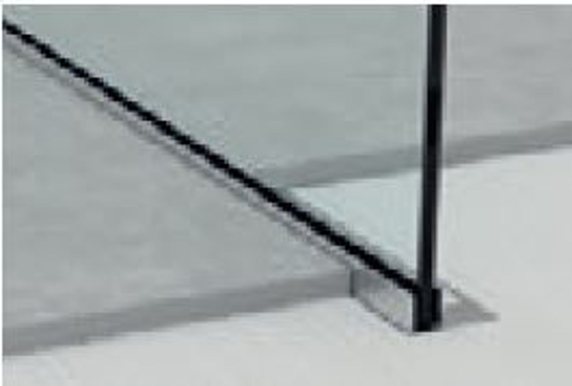 Bilde av GLASSPROFIL GPS1/DX/19 GULV SATIN RUSTFRITT STÅL, H34MMX98CM HØYRE, PROFILPAS