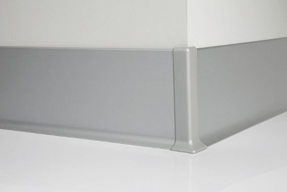 Bilde av Utv.hjørne til sokkellist aluminium titanium bright satin 60mm90/6TM SF, Profilpas