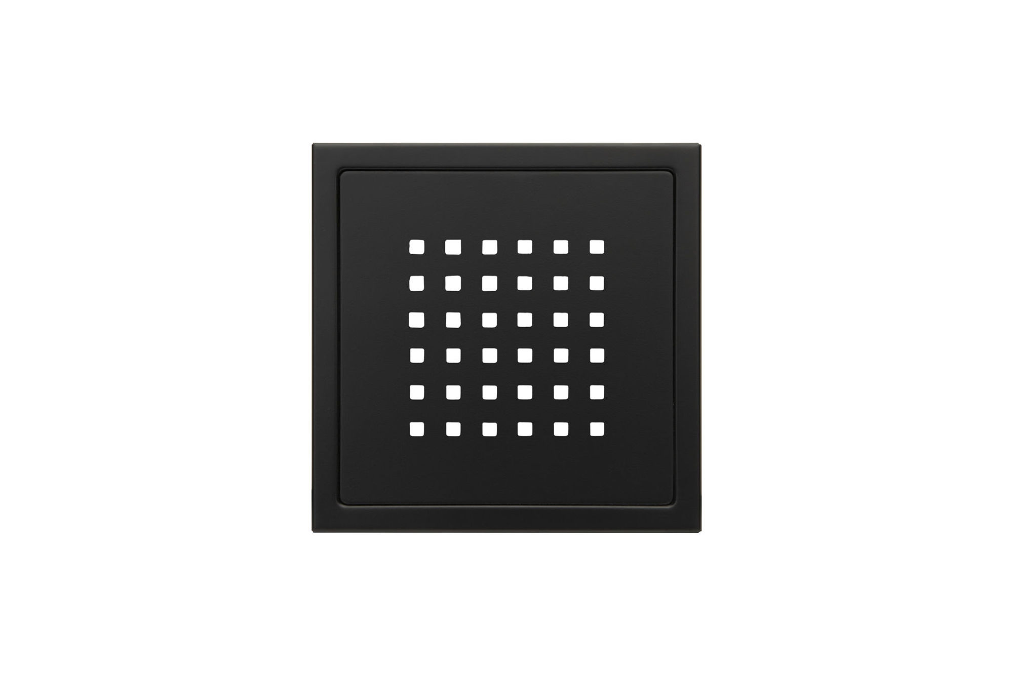 Bilde av SLUKRIST 20X20CM SIRIUS MATT SORT, AQUALEX