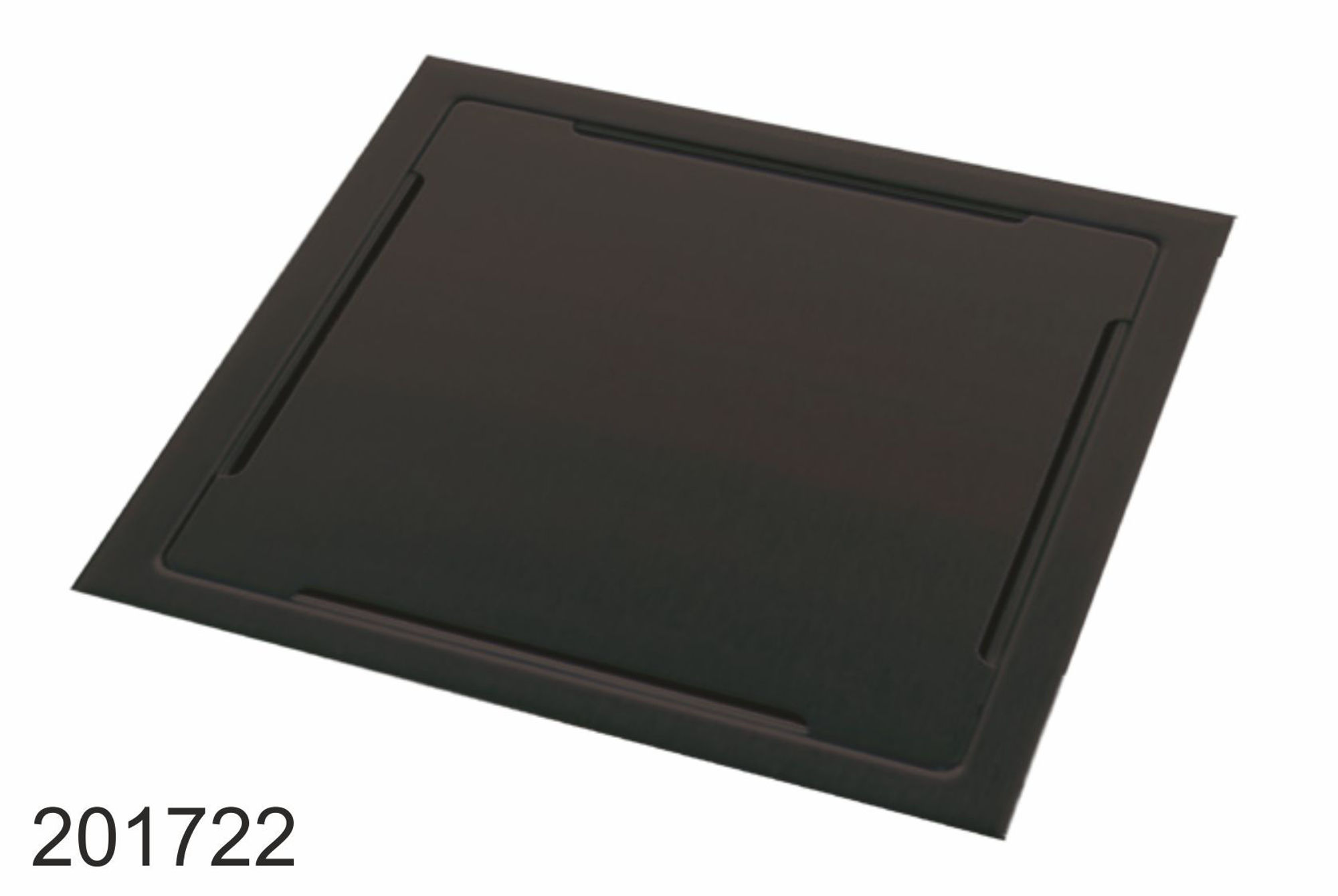 Bilde av SLUKRIST 20X20CM VENUS MATT SORT, AQUALEX