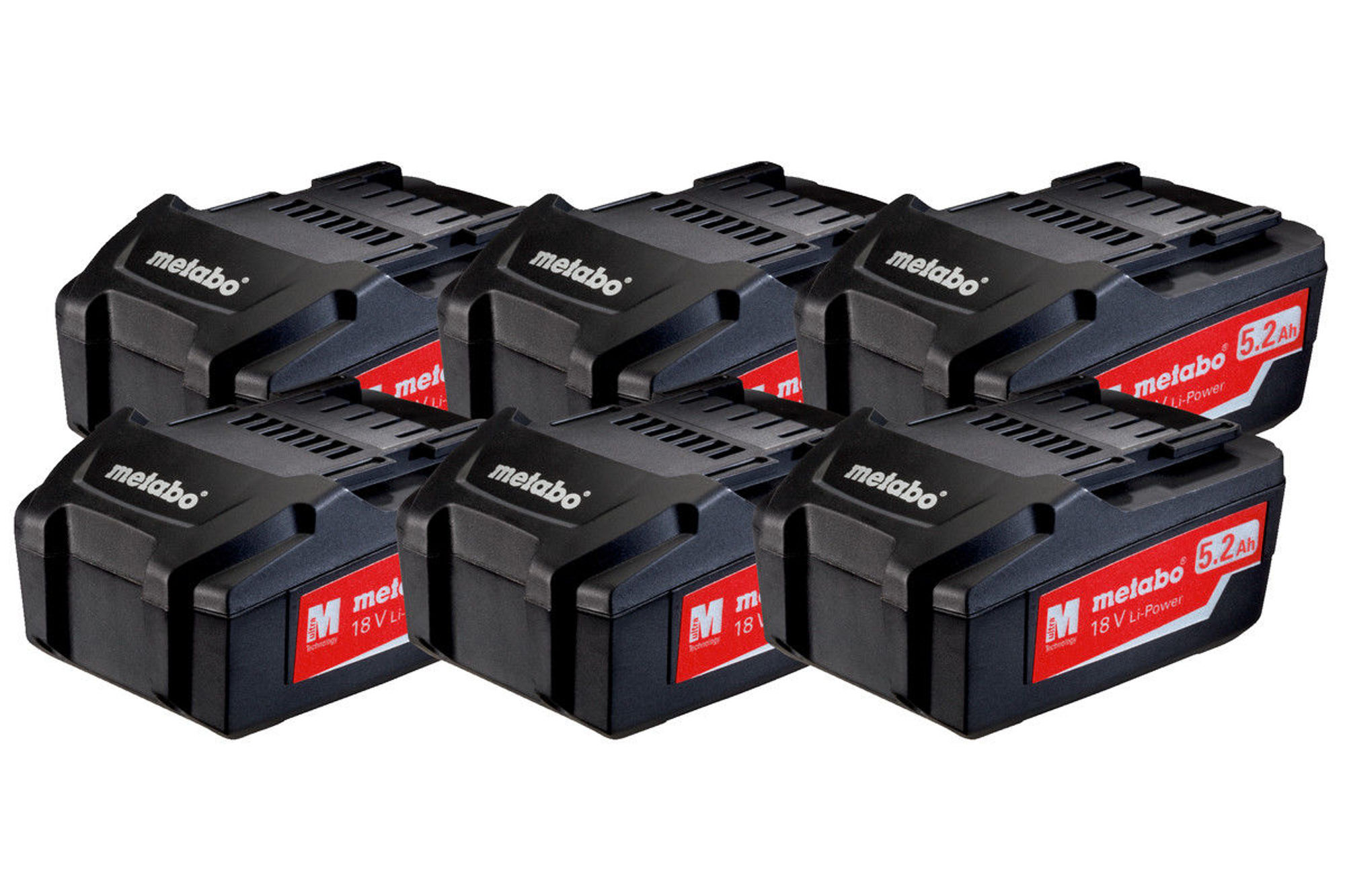Bilde av LI-POWER BATTERIER 6PK. 18V/5,2AH, METABO