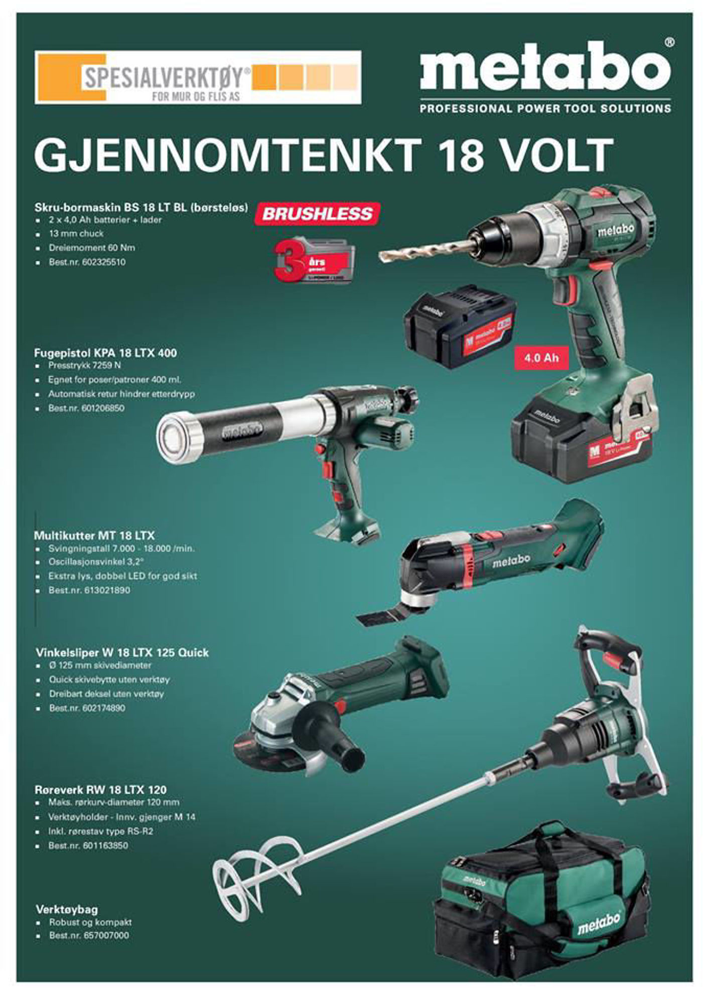 Bilde av VERKTØYPAKKE 6 DELER, METABO